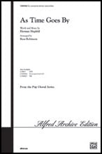 As Time Goes By SSA choral sheet music cover